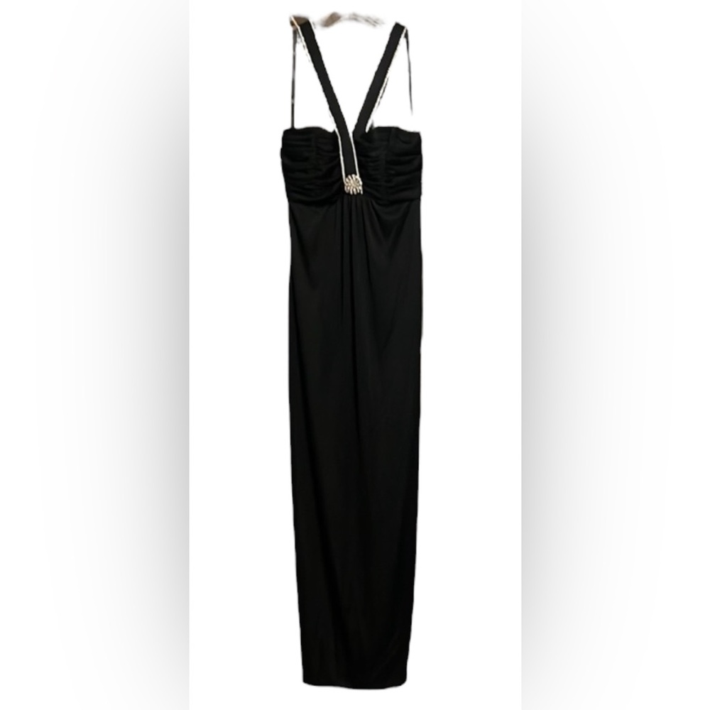Black Sequin Sheath Cocktail Dress